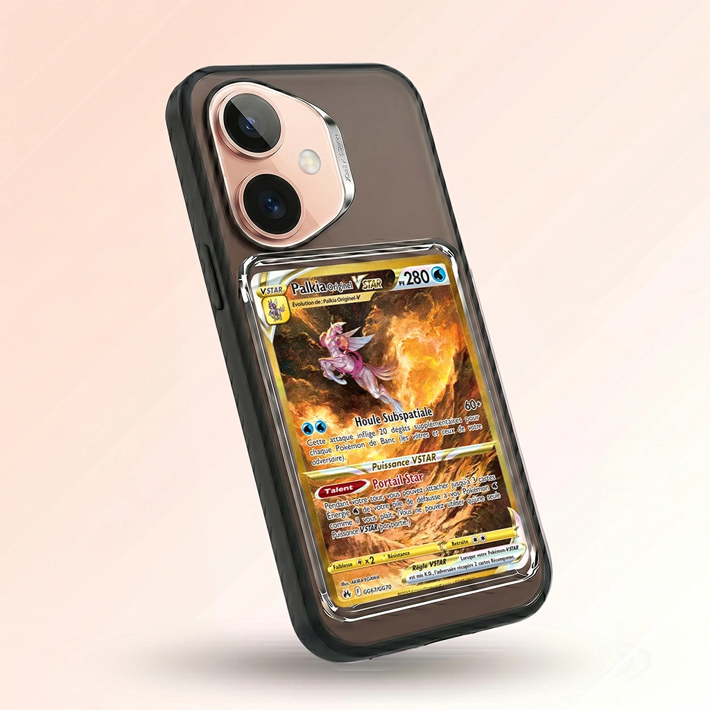Coque Honor 400 noire avec slot pour carte (Pokémon, One Piece, Magic & TCG).