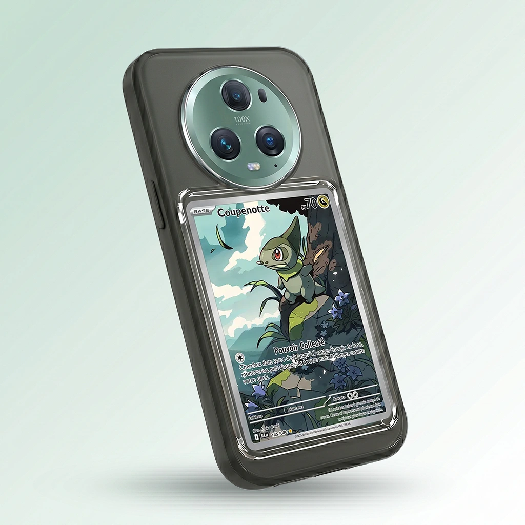 Coque Magic 5 Pro noire avec slot pour carte (Pokémon, One Piece, Magic & TCG).