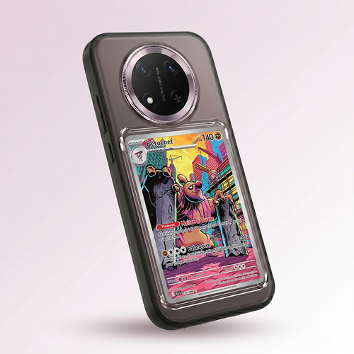 Coque Magic 7 noire + slot carte (Pokémon, One Piece, Magic & TCG).