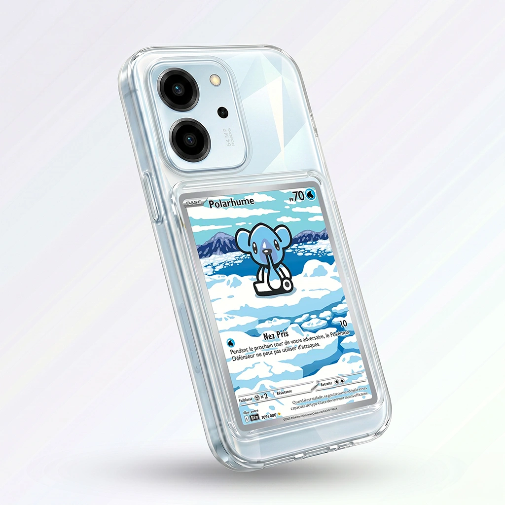 Coque Honor 80 SE transparente avec slot pour carte (Pokémon, One Piece, Magic & TCG).